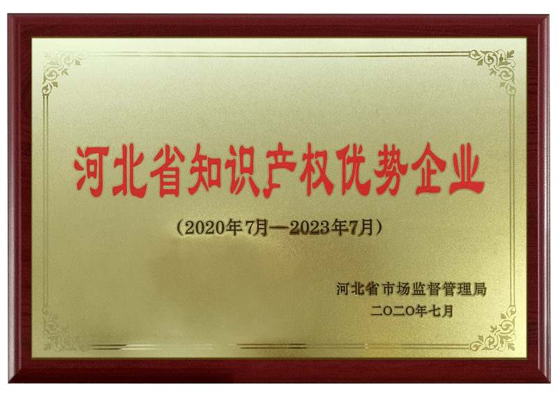 河北省知識(shí)產(chǎn)權(quán)優(yōu)勢企業(yè)